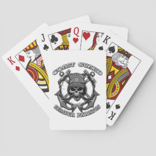 Baraja De Cartas Skull de la Guardia Costera