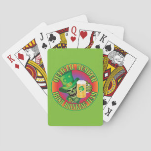 Baraja De Cartas Skull del equipo de bebidas irlandés