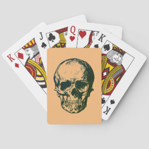Baraja De Cartas Skull Fantasy Art Rock Punk fuerte Metalizado