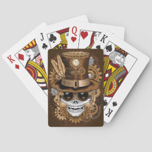 Baraja De Cartas Skull Steampunk Voodoo Retro Machine