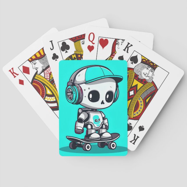 Baraja De Cartas SkullBot (Reverso)