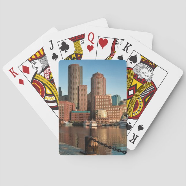 Baraja De Cartas Skyline de Boston (Reverso)