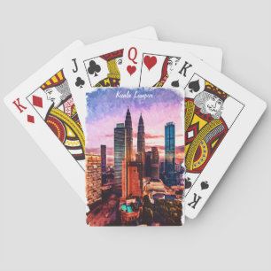 Baraja De Cartas Skyline Kuala Lumpur de Malasia