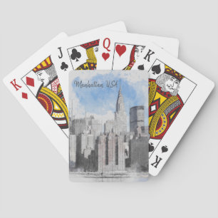 Baraja De Cartas Skyline Manhattan de Nueva York
