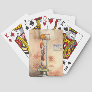Baraja De Cartas Slam Dunk en Basketball Hoop por Jay Throckmorton