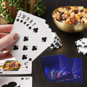 Baraja De Cartas SlipperyJoe árbol de Navidad digital translúcido r