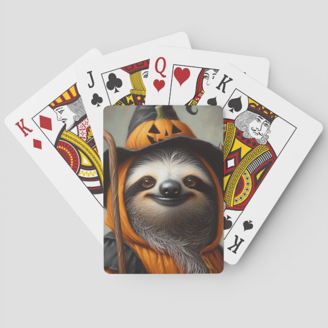 Baraja De Cartas Sloth Halloween (Reverso)