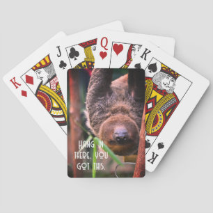 Baraja De Cartas Sloth Hanging Out Funny Deck of