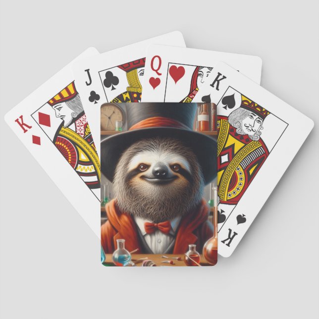 Baraja De Cartas Sloth Mad Scientist (Reverso)