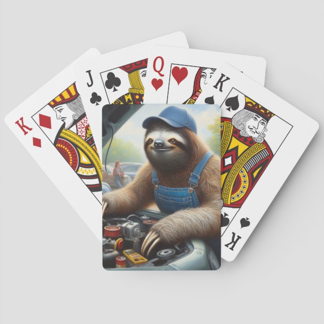 Baraja De Cartas Sloth Mechanic (Reverso)