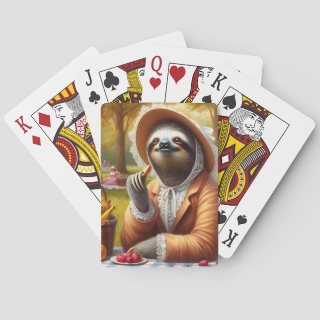 Baraja De Cartas Sloth Picnic (Reverso)