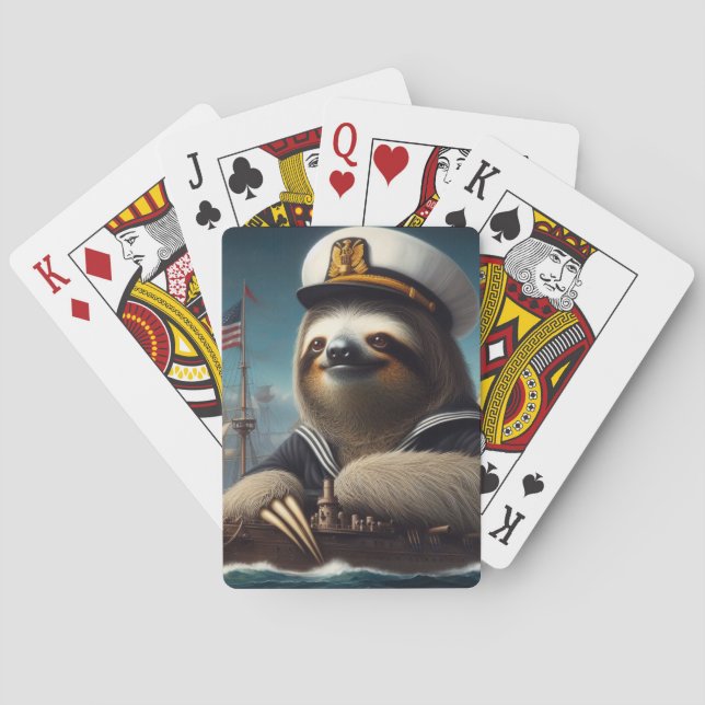 Baraja De Cartas Sloth Sailor (Reverso)