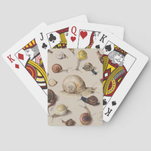 Baraja De Cartas Snail Garden Mascota Gastropod Slug Caracoles botá