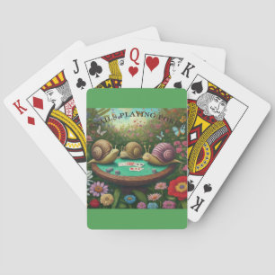 Baraja De Cartas Snails Jugando