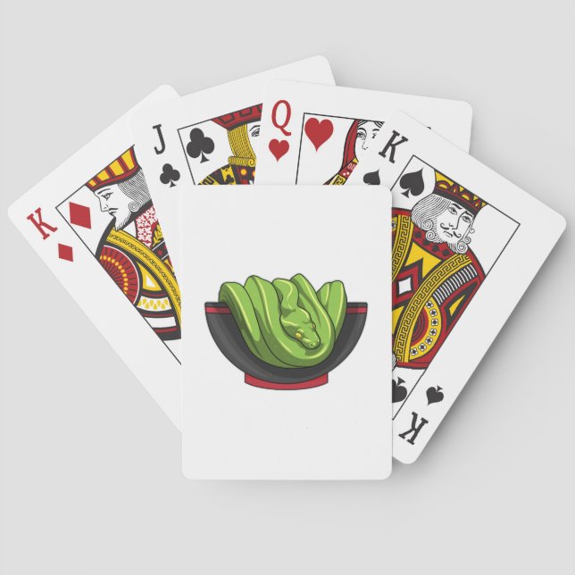 Baraja De Cartas Snake with Ramen Bowl (Reverso)