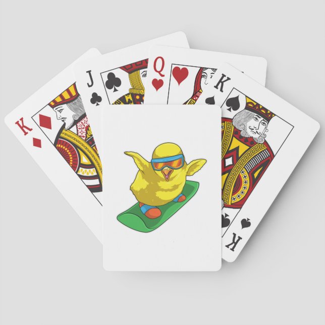 Baraja De Cartas Snowboarder Chick (Reverso)
