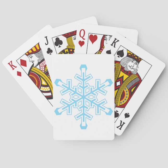 Baraja De Cartas Snowflake (Reverso)