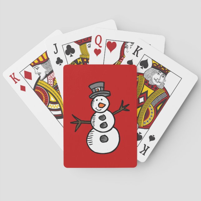 Baraja De Cartas Snowman (Reverso)