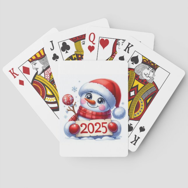 Baraja De Cartas Snowman 2025 (Reverso)