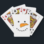 Baraja De Cartas Snowman Face<br><div class="desc">The Snowman Face design is perfect for winter holidays,  including Christmas and New Year's! The design will add a cute touch to home decor products,  clothing,  and much more. Also makes a great gift!</div>