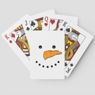 Baraja De Cartas Snowman Face