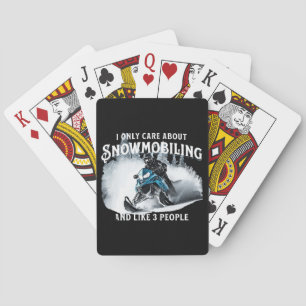 Baraja De Cartas Snowmobling Funny Snowmobile