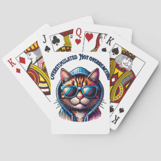 Baraja De Cartas Sobreestimulante No Excesiva - Hoodie Gato Guay