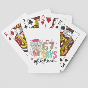 Baraja De Cartas Sobreviví 67 Días de Escuela 100 Días De Escuela 