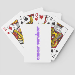 Baraja De Cartas Sobreviviente de las flores moradas