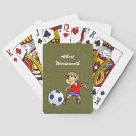 Baraja De Cartas Soccer - Player image and Ball - Personalize