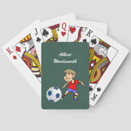 Baraja De Cartas Soccer - Player image and Ball - Personalize