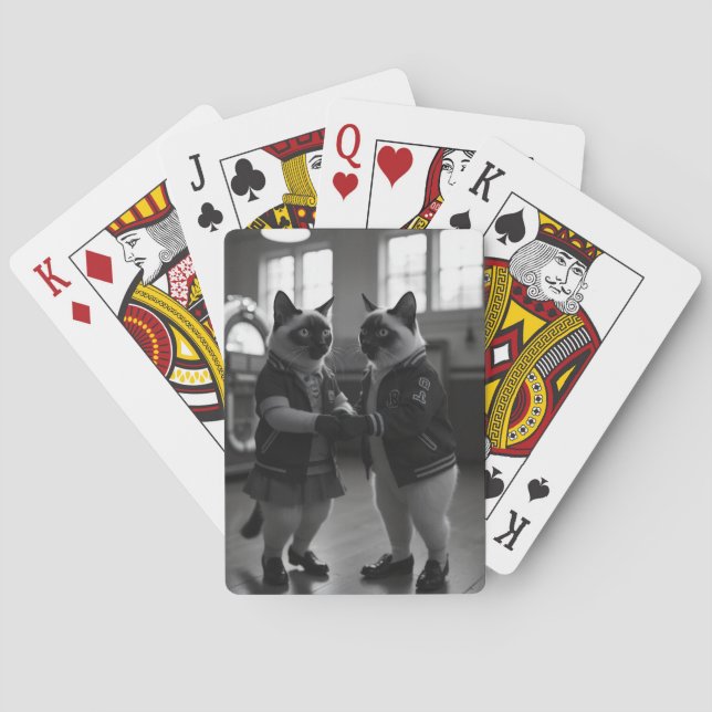 Baraja De Cartas Sock Hop Kitties (Reverso)