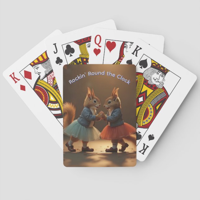 Baraja De Cartas Sock Hop Squirrels (Reverso)