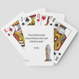 Baraja De Cartas Sócrates y famosos "pensadores" cita