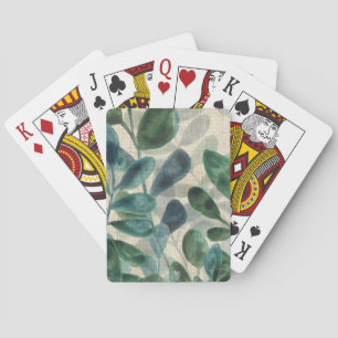 Baraja De Cartas Sofisticación Verdant - Hojas Tropicales