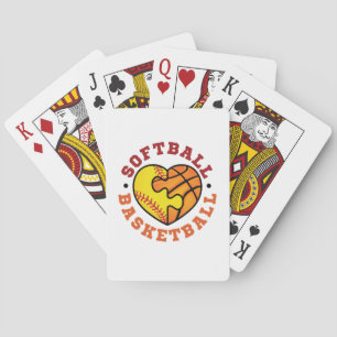 Baraja De Cartas Softball Basketball Heart