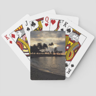 Baraja De Cartas Sol poniente en Hawaii