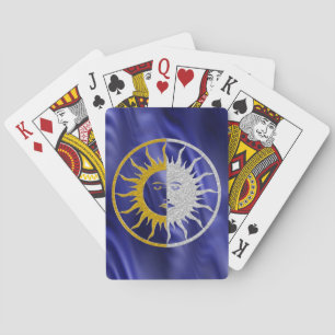 Baraja De Cartas SOL y MOON en oro y plata