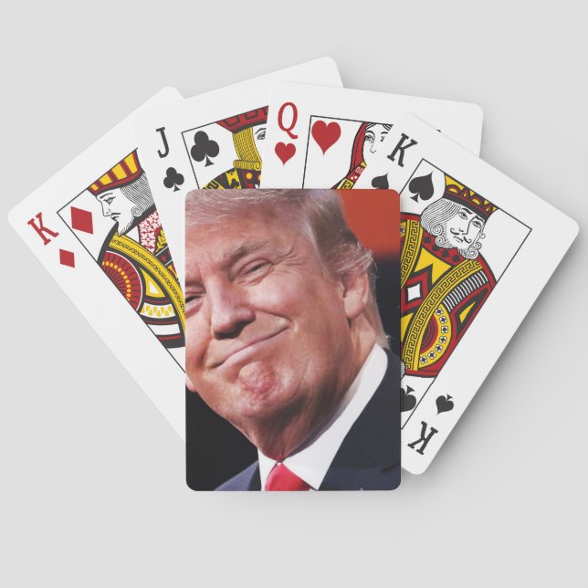 Baraja De Cartas solamente partidarios de trump Train (Reverso)