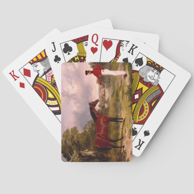 Baraja De Cartas Soldado con el caballo de un oficial (Reverso)