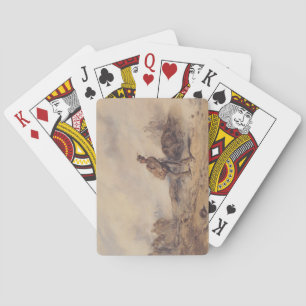 Baraja De Cartas Soldado herido luego de la batalla (Escena de guer