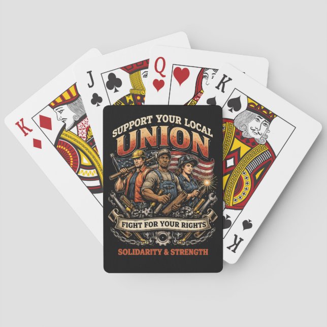 Baraja De Cartas Solidaridad y Fuerza (Reverso)