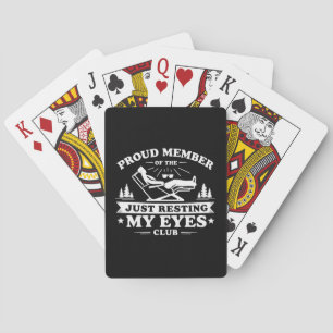 Baraja De Cartas Solo estoy descansando mis ojos Regalo divertido p