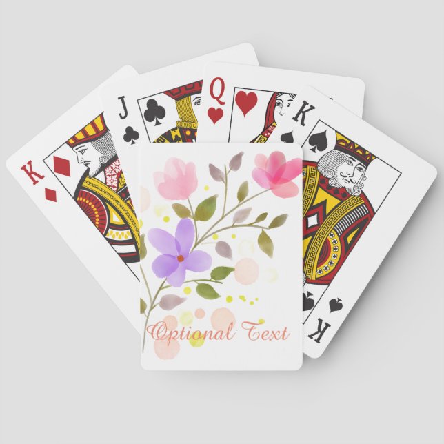 Baraja De Cartas Sólo flores espléndidas (Reverso)