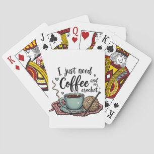 Baraja De Cartas Solo necesito un café y un crochet