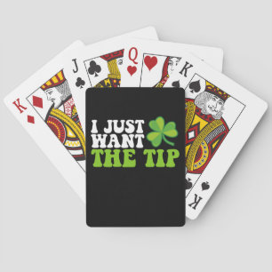 Baraja De Cartas Solo quiero el día del Shamrock St Patrick