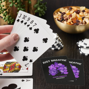 Baraja De Cartas Solo Respira Conciencia de Fibrosis Quística