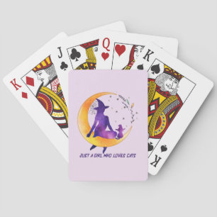 Baraja De Cartas Sólo un Chica que ama al gato