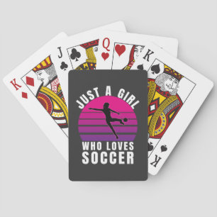 Baraja De Cartas Sólo un Chica que ama el fútbol