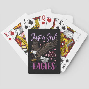 Baraja De Cartas Sólo un Chica que ama las águilas